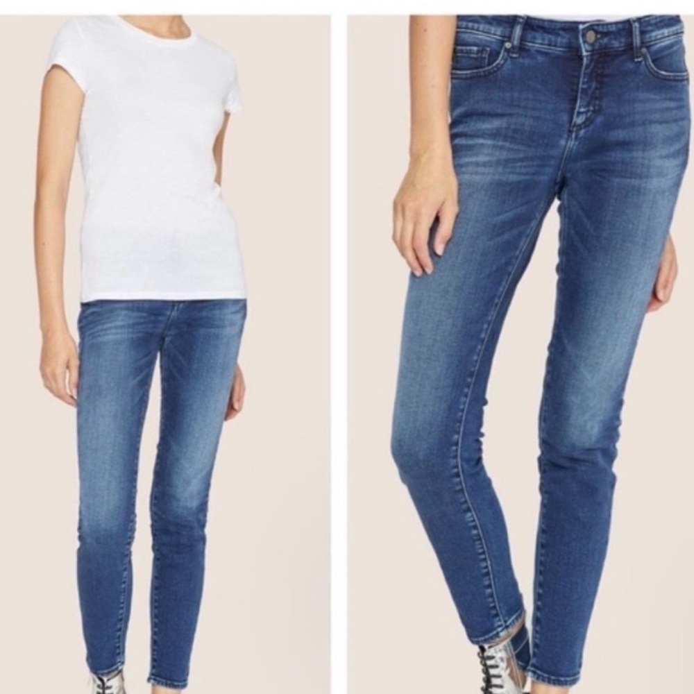 Armani Exchange Women’s Light Blue Skinny Jeans Jambe New A/X